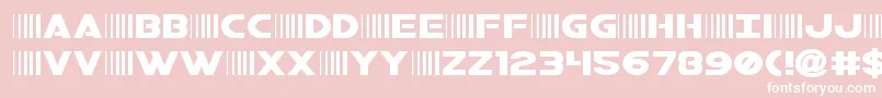 bamfexpand-Schriftart – Weiße Schriften auf rosa Hintergrund