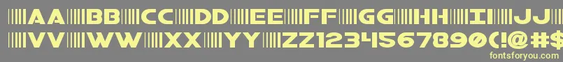 bamfexpand Font – Yellow Fonts on Gray Background