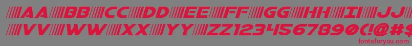 More about bamfexpandital Font bamfexpandital Font – Red Fonts on Gray Background