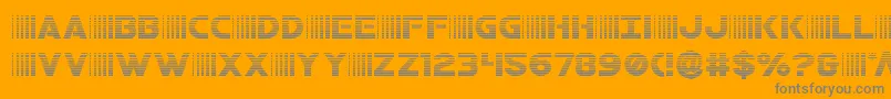 bamfgrad Font – Gray Fonts on Orange Background