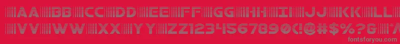 bamfgrad Font – Gray Fonts on Red Background