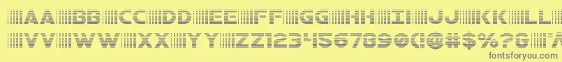 bamfgrad Font – Gray Fonts on Yellow Background
