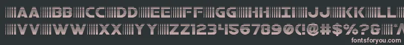 bamfgrad-Schriftart – Rosa Schriften auf schwarzem Hintergrund