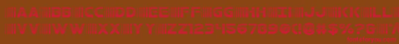 bamfgrad Font – Red Fonts on Brown Background