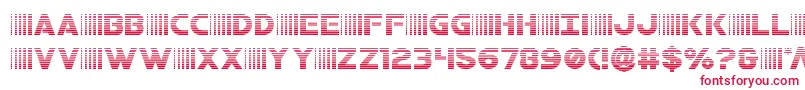 フォントbamfgrad – 赤い文字