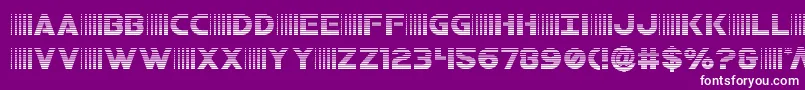 bamfgrad Font – White Fonts on Purple Background