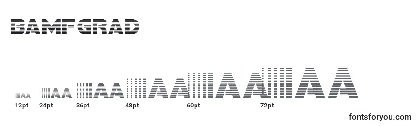 Bamfgrad Font Sizes