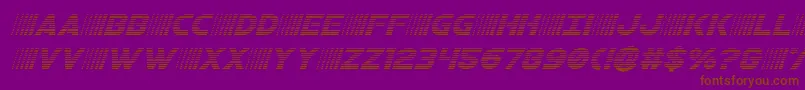 bamfgradital Font – Brown Fonts on Purple Background