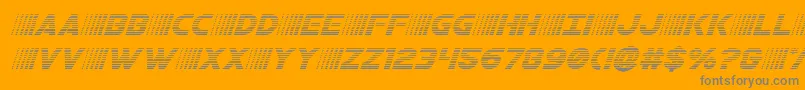 bamfgradital Font – Gray Fonts on Orange Background