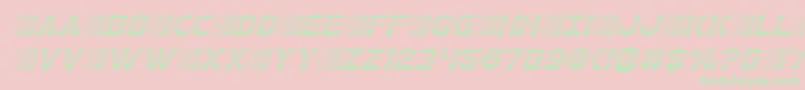 bamfgradital Font – Green Fonts on Pink Background