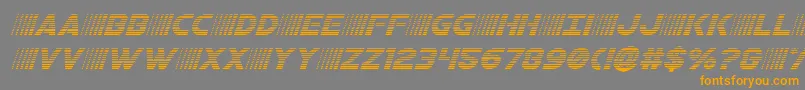 bamfgradital Font – Orange Fonts on Gray Background