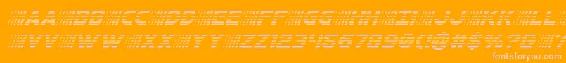 bamfgradital Font – Pink Fonts on Orange Background