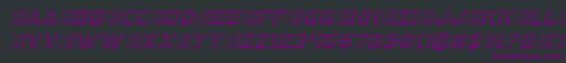 bamfgradital Font – Purple Fonts on Black Background
