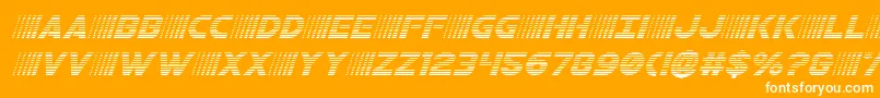 bamfgradital Font – White Fonts on Orange Background