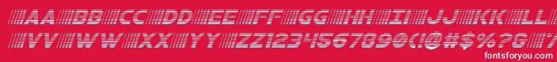 bamfgradital Font – White Fonts on Red Background