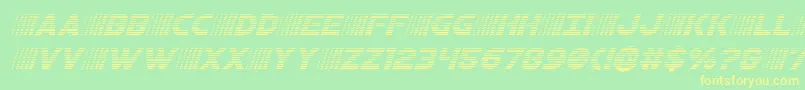 bamfgradital Font – Yellow Fonts on Green Background
