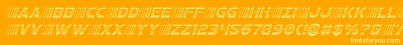 bamfgradital Font – Yellow Fonts on Orange Background