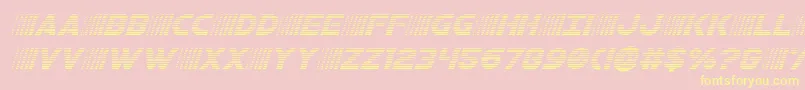 bamfgradital Font – Yellow Fonts on Pink Background