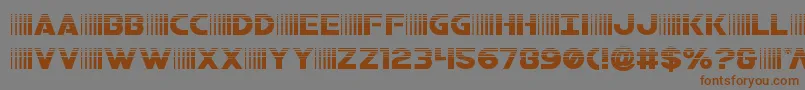 bamfhalf Font – Brown Fonts on Gray Background