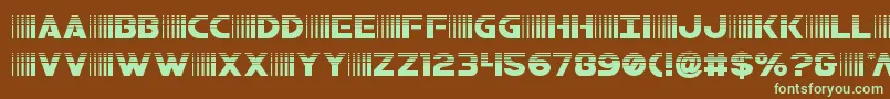 bamfhalf Font – Green Fonts on Brown Background