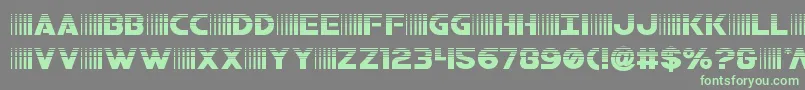 フォントbamfhalf – 灰色の背景に緑のフォント