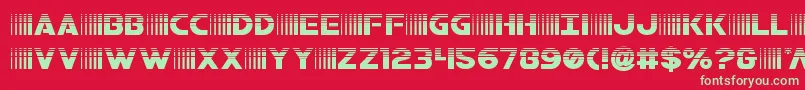 bamfhalf Font – Green Fonts on Red Background