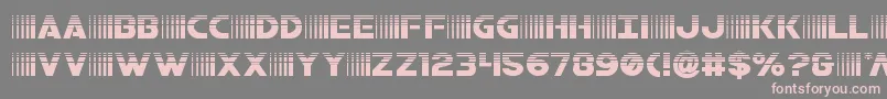 bamfhalf-Schriftart – Rosa Schriften auf grauem Hintergrund