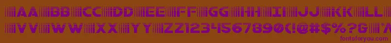 bamfhalf Font – Purple Fonts on Brown Background
