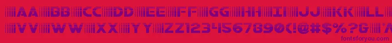 bamfhalf Font – Purple Fonts on Red Background