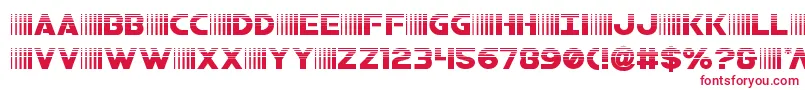bamfhalf Font – Red Fonts on White Background