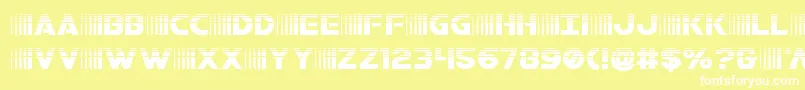 bamfhalf Font – White Fonts on Yellow Background