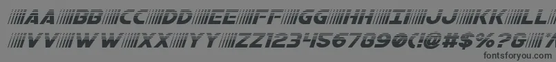 bamfhalfital Font – Black Fonts on Gray Background