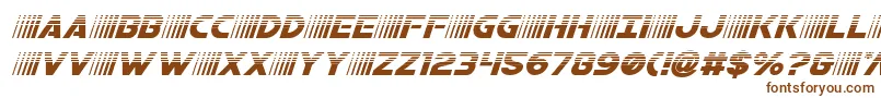 bamfhalfital-fontti – ruskeat fontit valkoisella taustalla