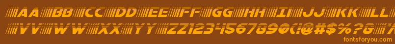 bamfhalfital Font – Orange Fonts on Brown Background