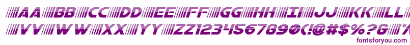 bamfhalfital Font – Purple Fonts on White Background