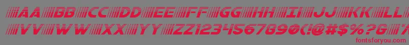 bamfhalfital Font – Red Fonts on Gray Background