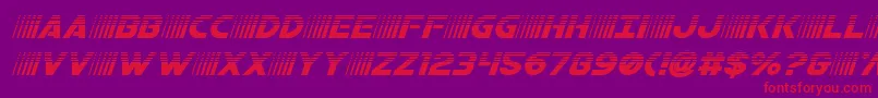 bamfhalfital Font – Red Fonts on Purple Background