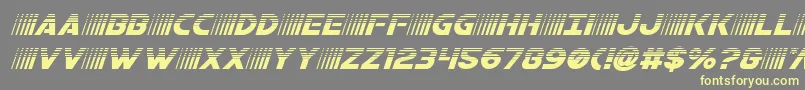 bamfhalfital Font – Yellow Fonts on Gray Background