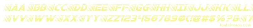 bamfhalfital Font – Yellow Fonts on White Background