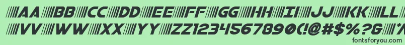 bamfital Font – Black Fonts on Green Background