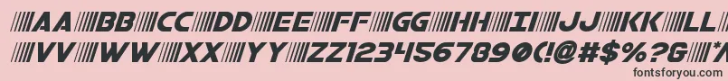 bamfital Font – Black Fonts on Pink Background