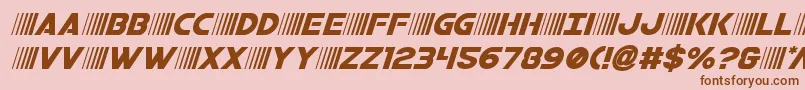 bamfital Font – Brown Fonts on Pink Background