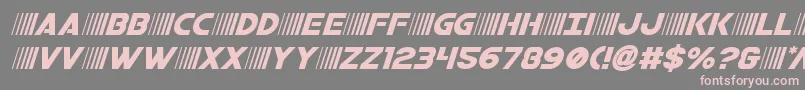 bamfital Font – Pink Fonts on Gray Background