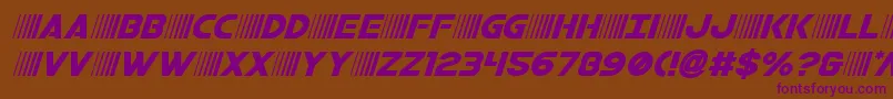 bamfital Font – Purple Fonts on Brown Background