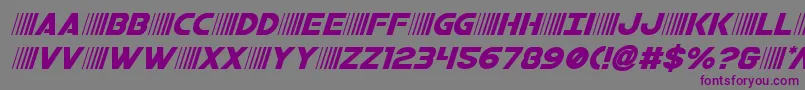 bamfital Font – Purple Fonts on Gray Background