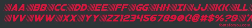 bamfital Font – Red Fonts on Black Background