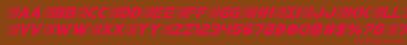 bamfital Font – Red Fonts on Brown Background