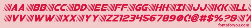 bamfital Font – Red Fonts on Pink Background