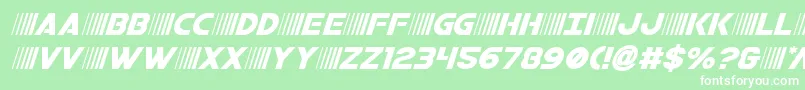 bamfital Font – White Fonts on Green Background