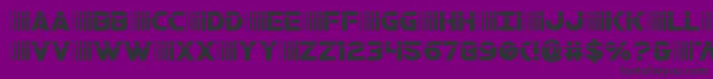 Fonte bamflaser – fontes pretas em um fundo violeta